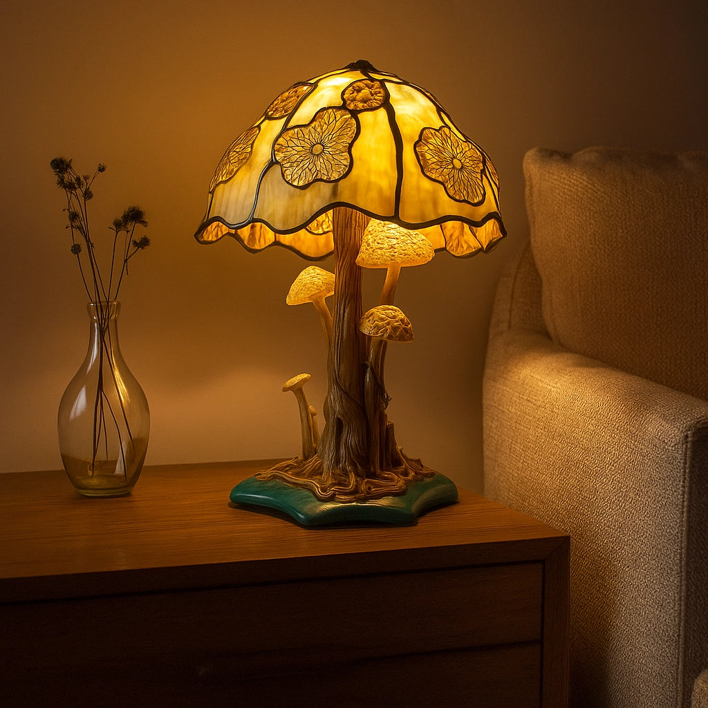 Tiffany-Style Stained Glass Table Lamp