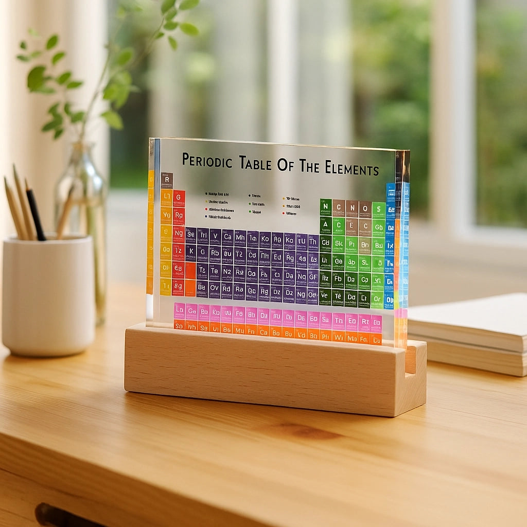 Periodic Table Acrylic Display with Light