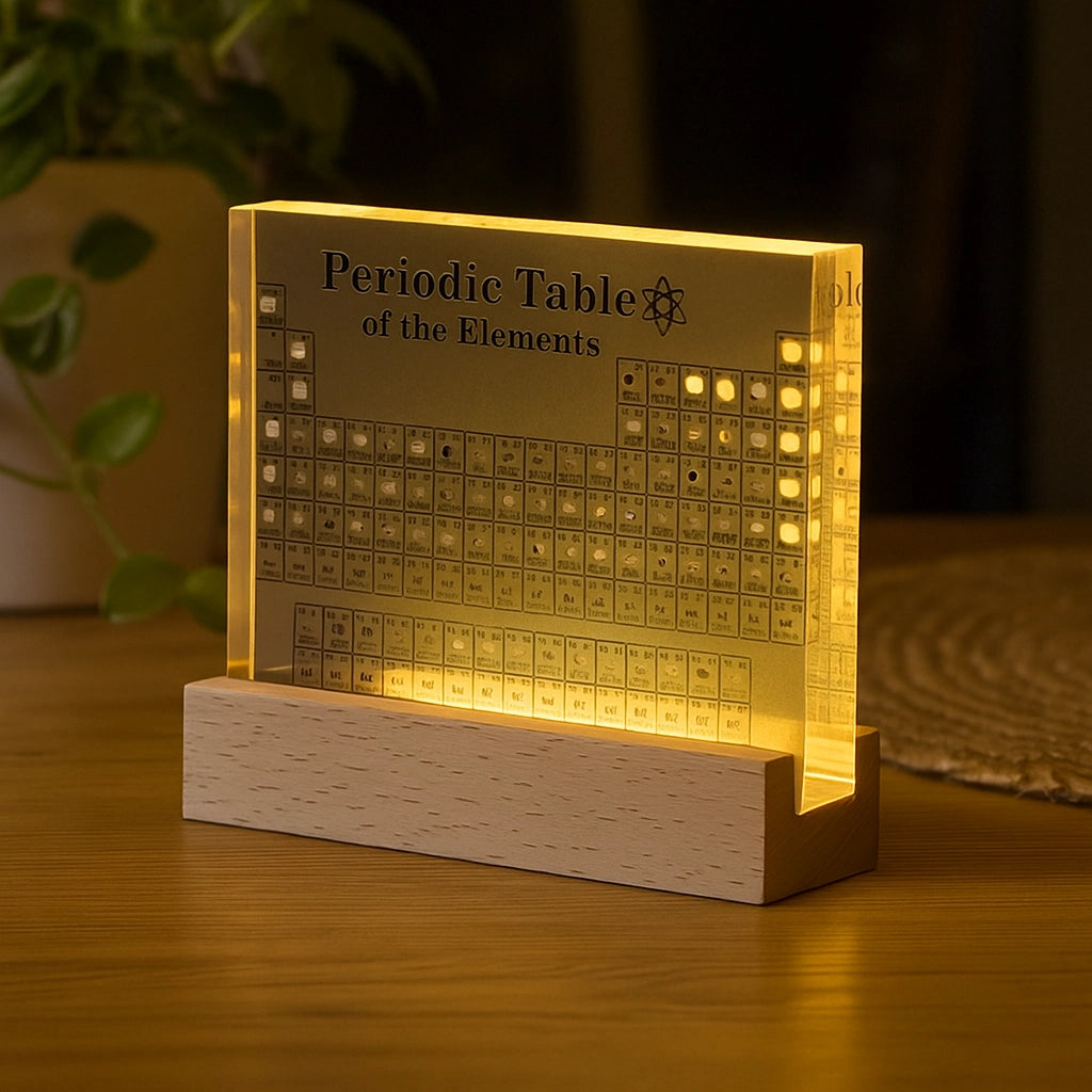 Periodic Table Acrylic Display with Light