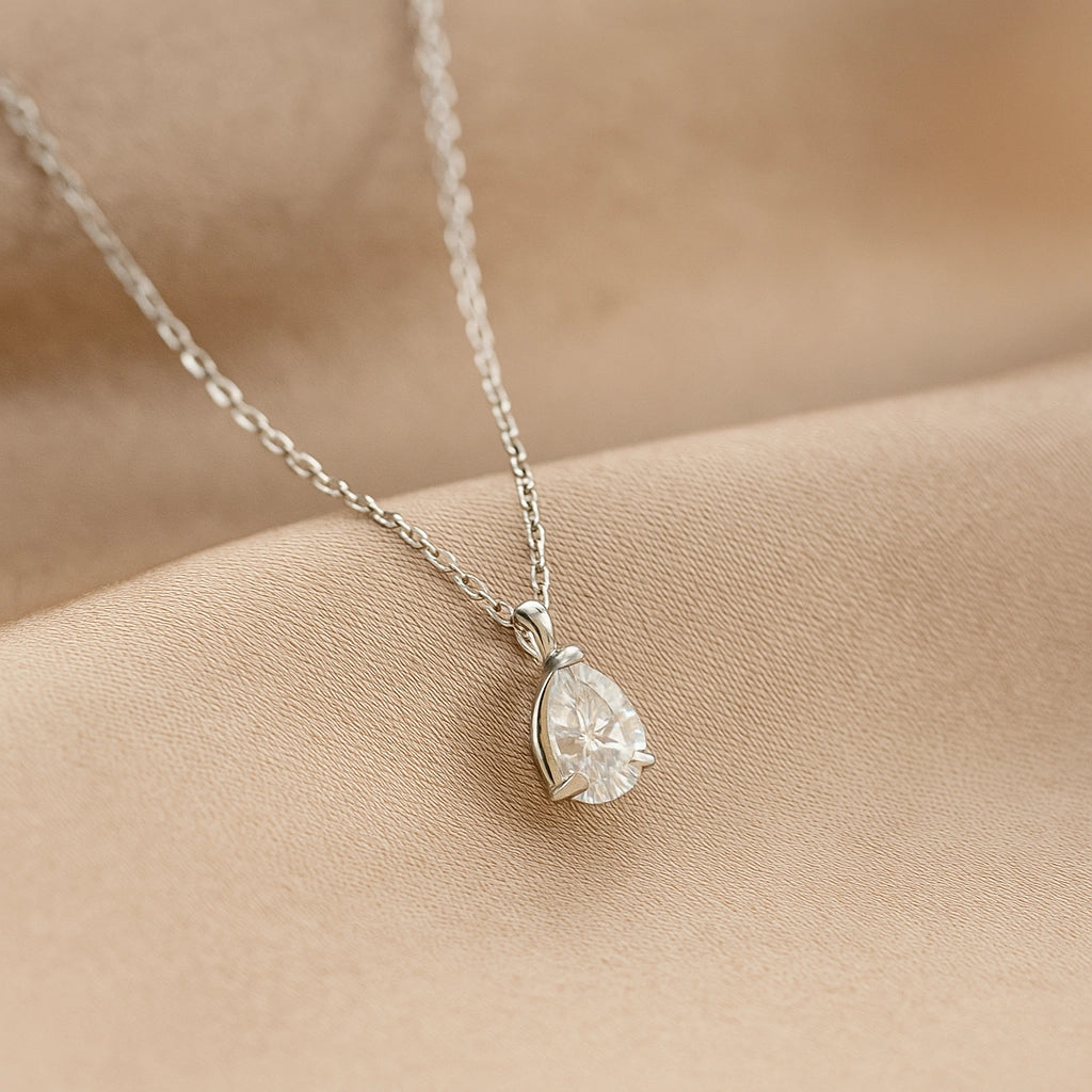 Radiant Teardrop Pendant Necklace