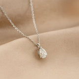 Radiant Teardrop Pendant Necklace