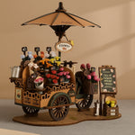 Wooden Flower Cart Puzzle