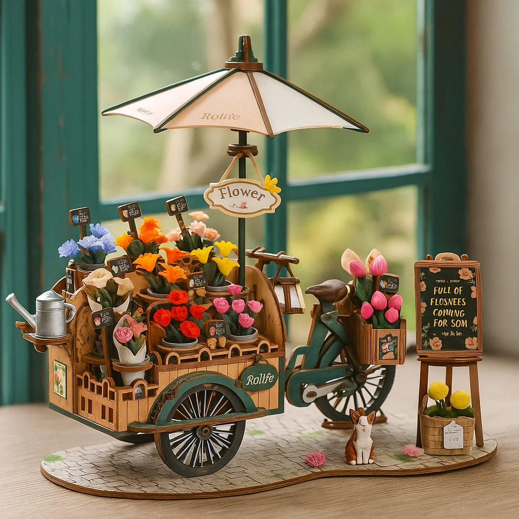 Rolife Flower Cart Puzzle