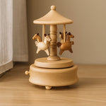 Wooden Carousel Music Box