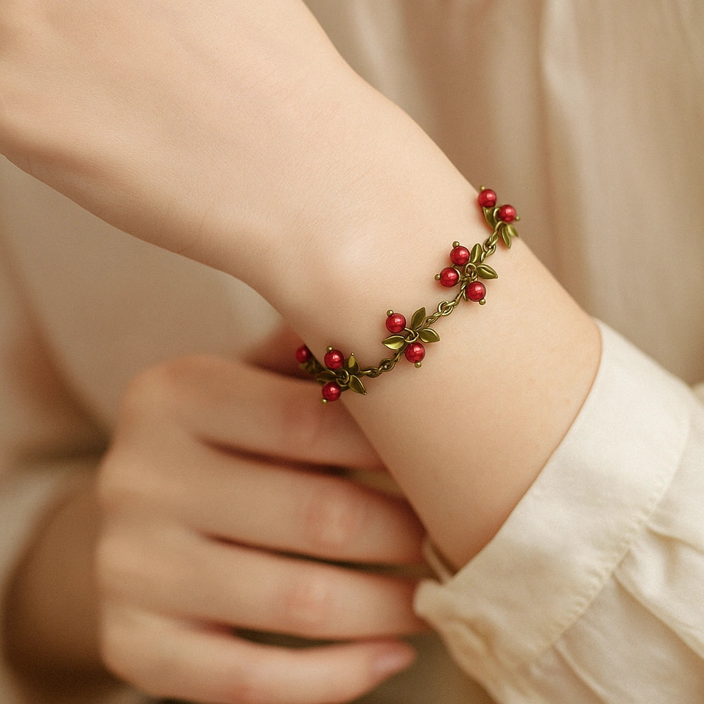 Colorful Beads™ Peach Bracelet