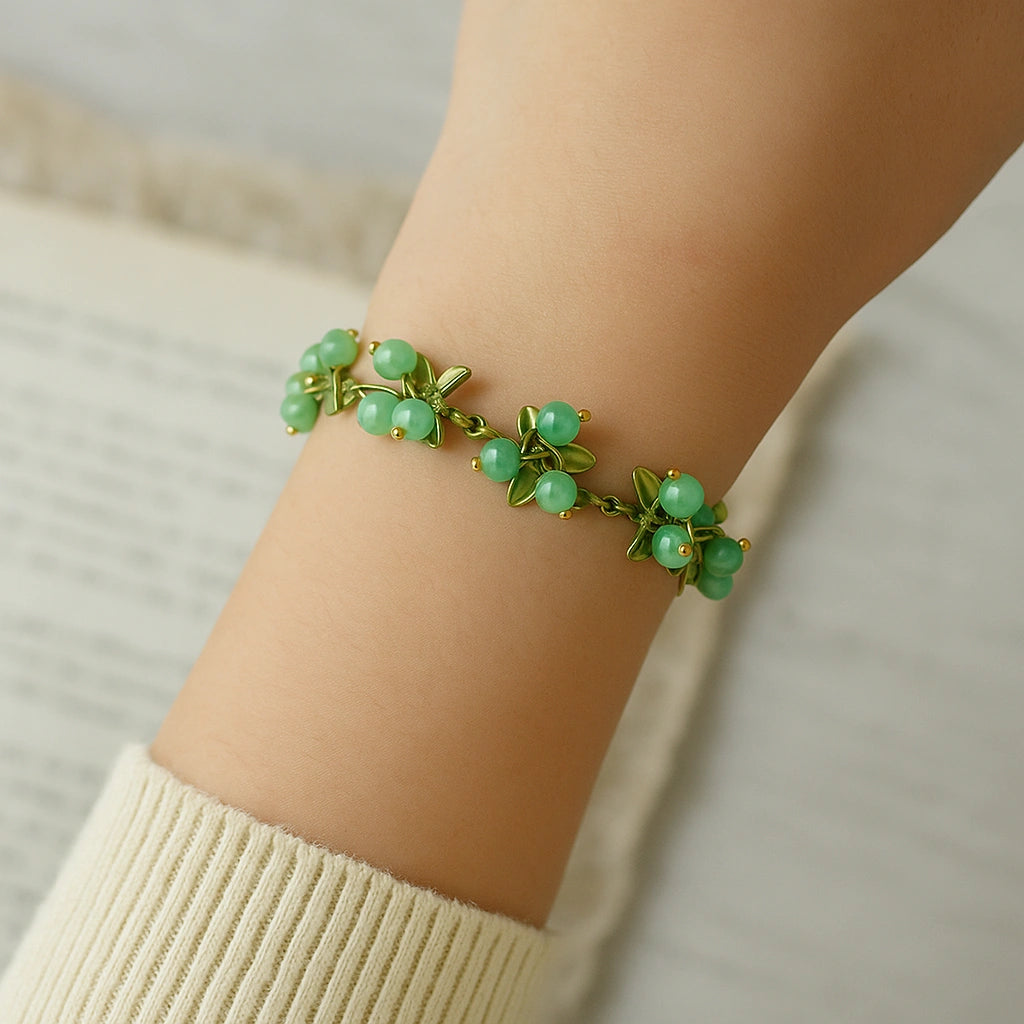 Colorful Beads™ Peach Bracelet