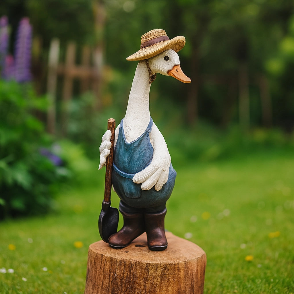 Porch Goose Garden Statue