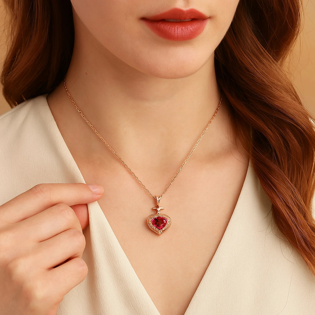 FS Garnet™ Heart Necklace