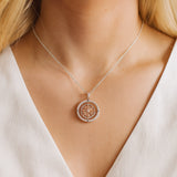 Inspirational Compass Pendant Necklace