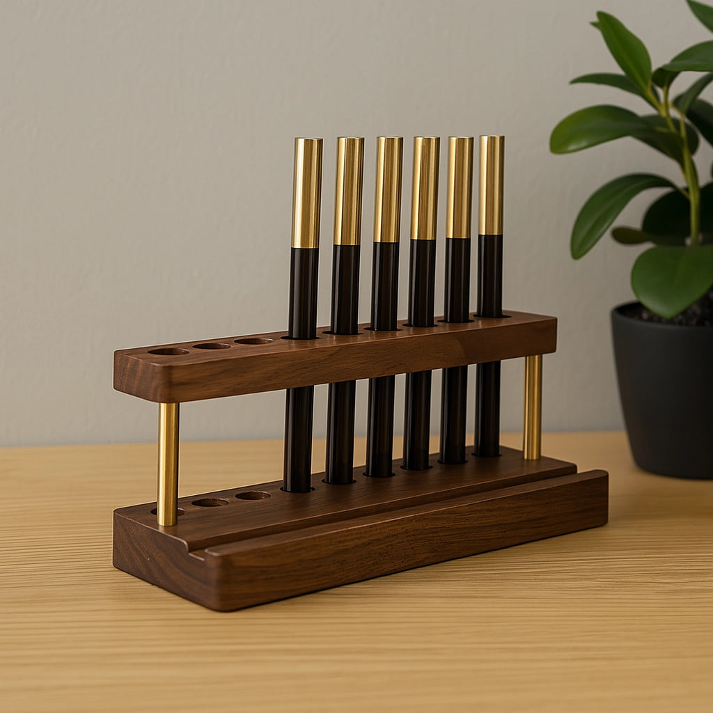 Wooden Pen and Phone Organizer