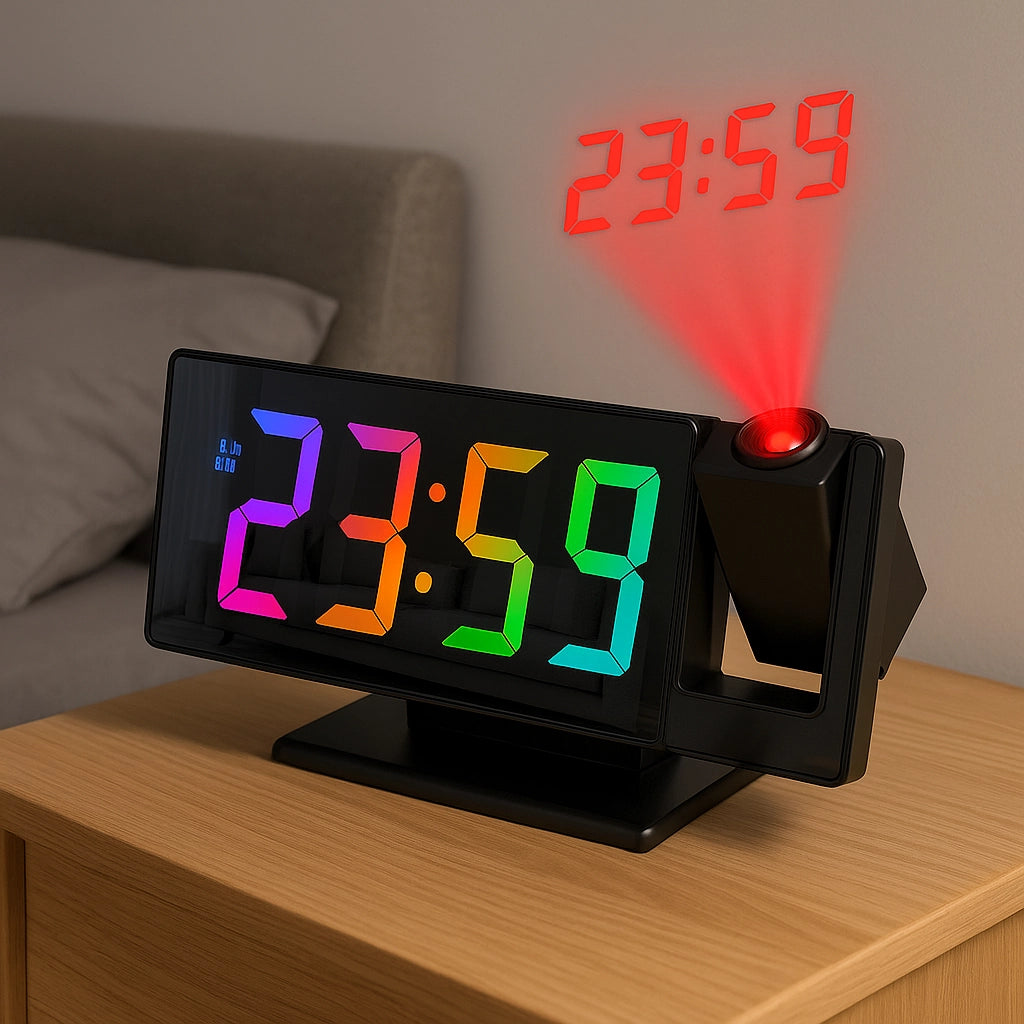 Projection LED Alarm Clock
