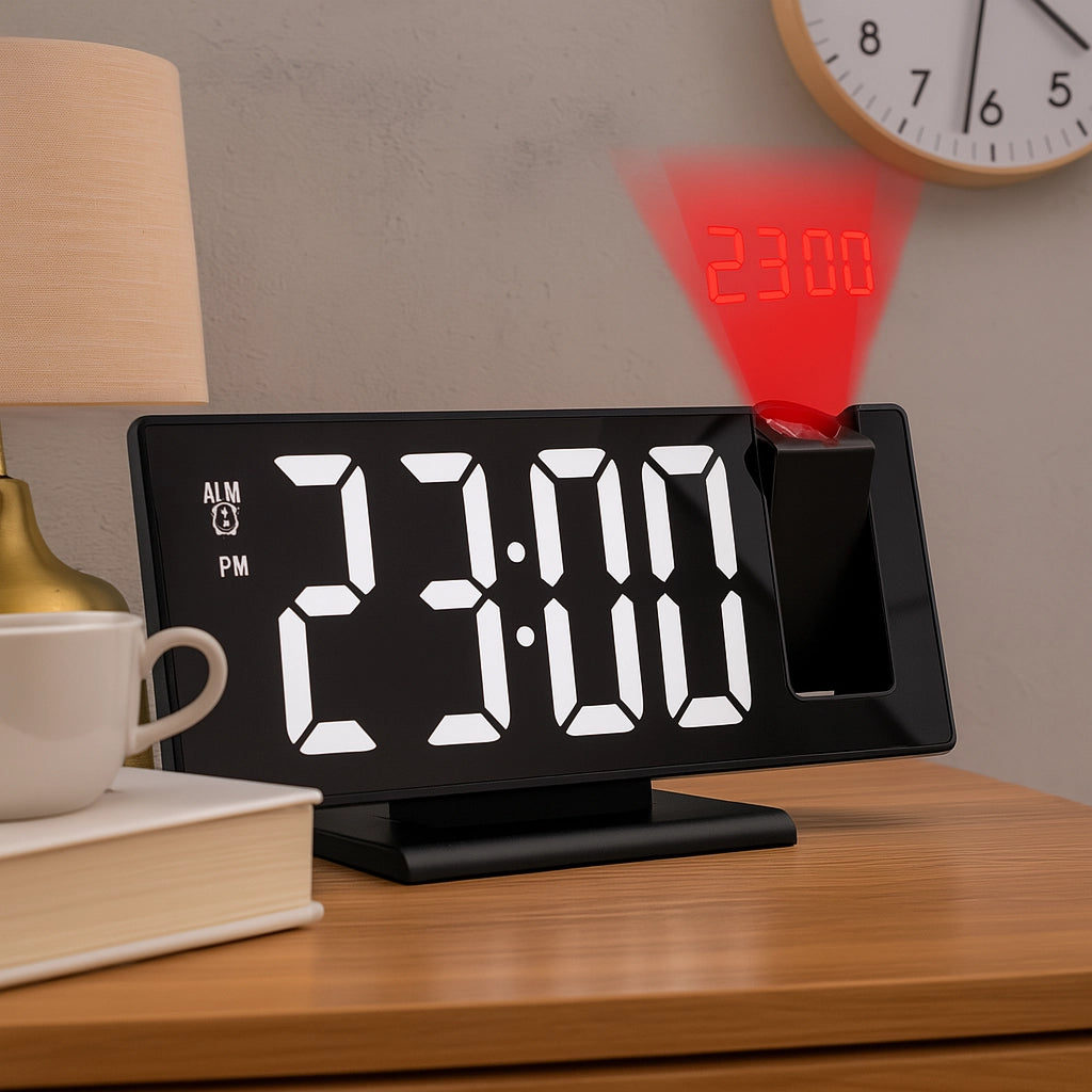 Projection LED Alarm Clock