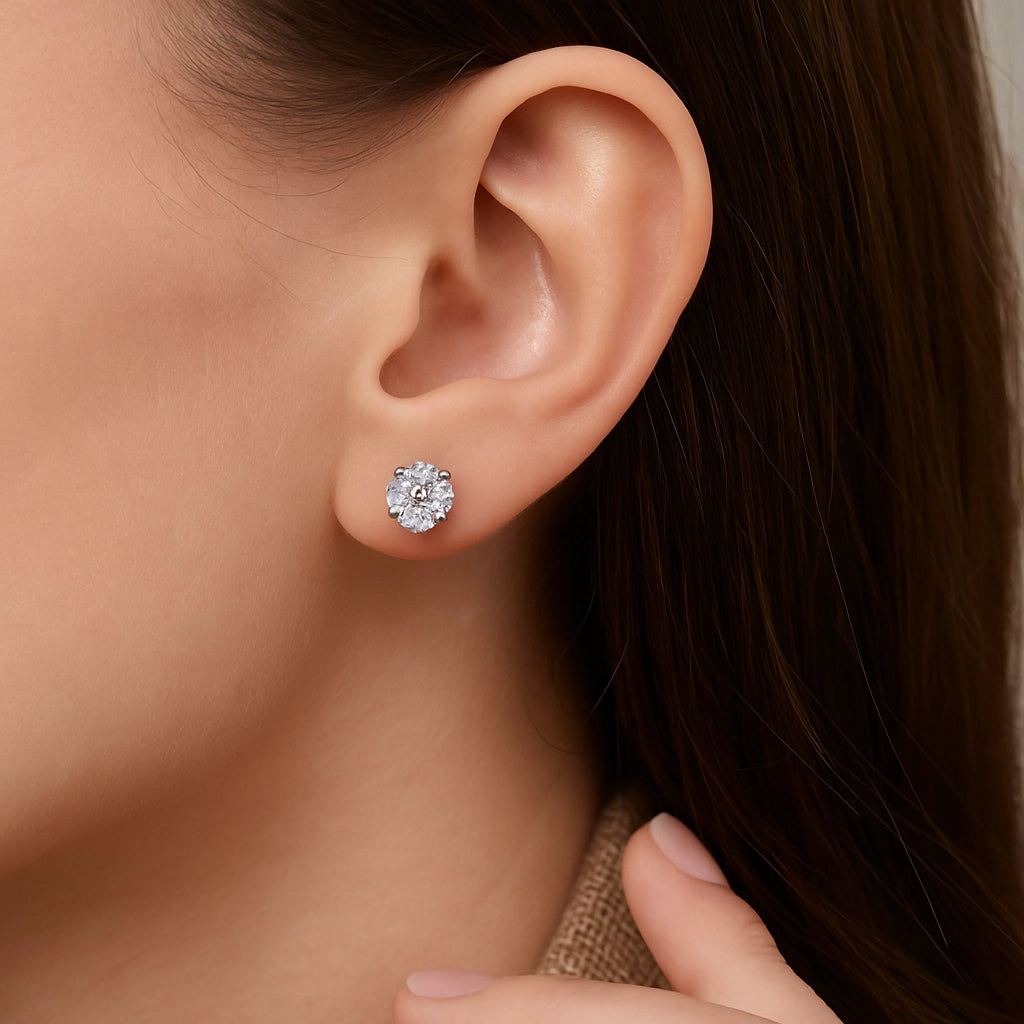 Moissanite Stud Earrings