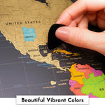 Scratch-Off World & USA Map Set