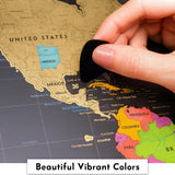 Scratch-Off World & USA Map Set