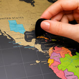 Scratch-Off World & USA Map Set