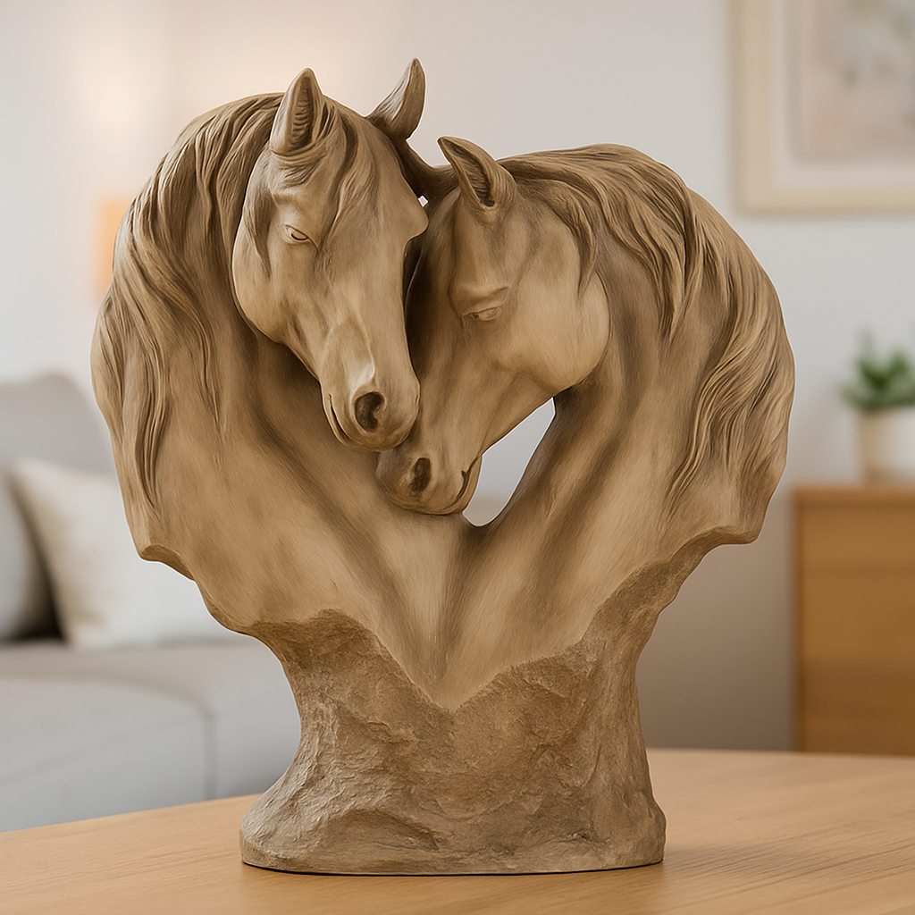 Loving Horses Table Sculpture