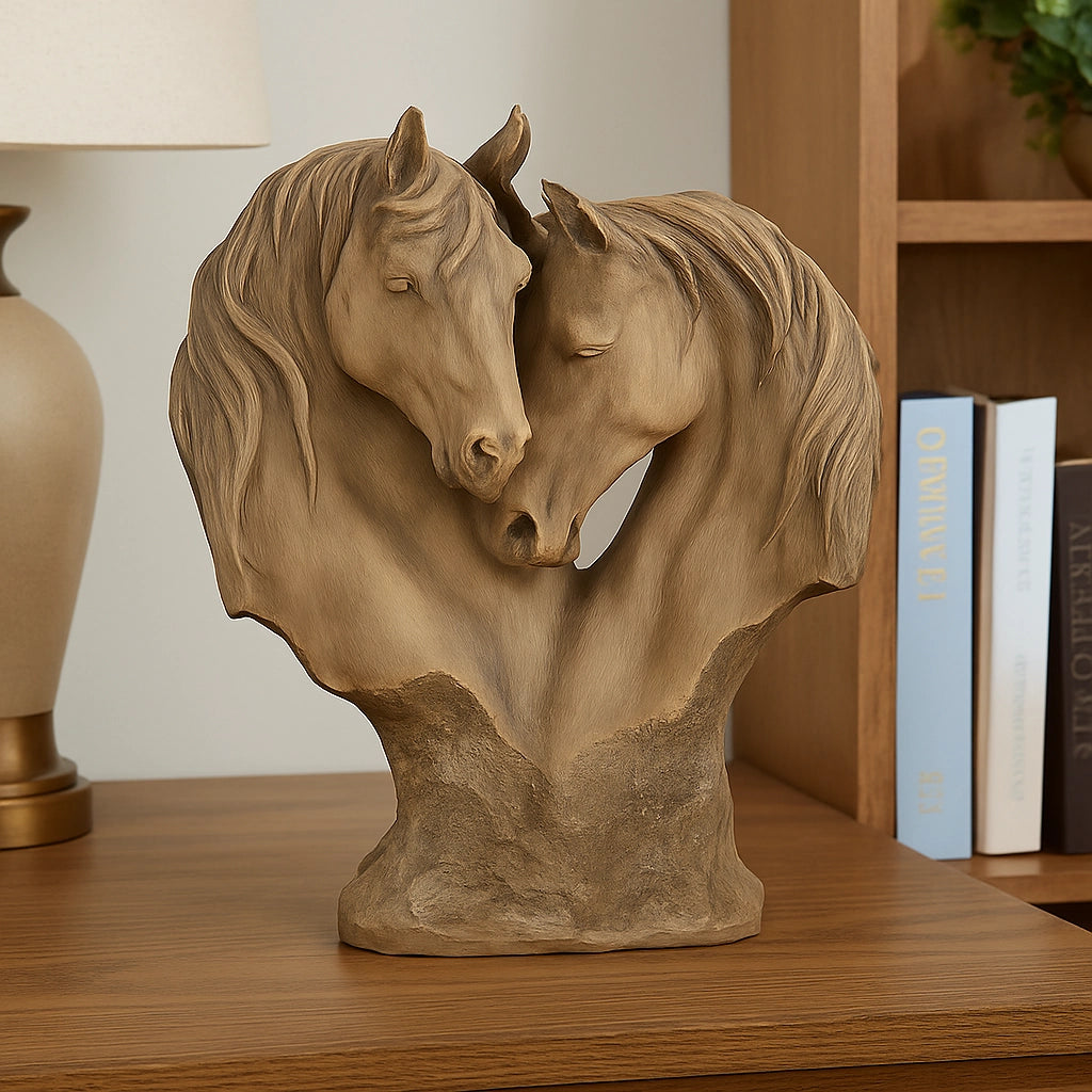 Loving Horses Table Sculpture