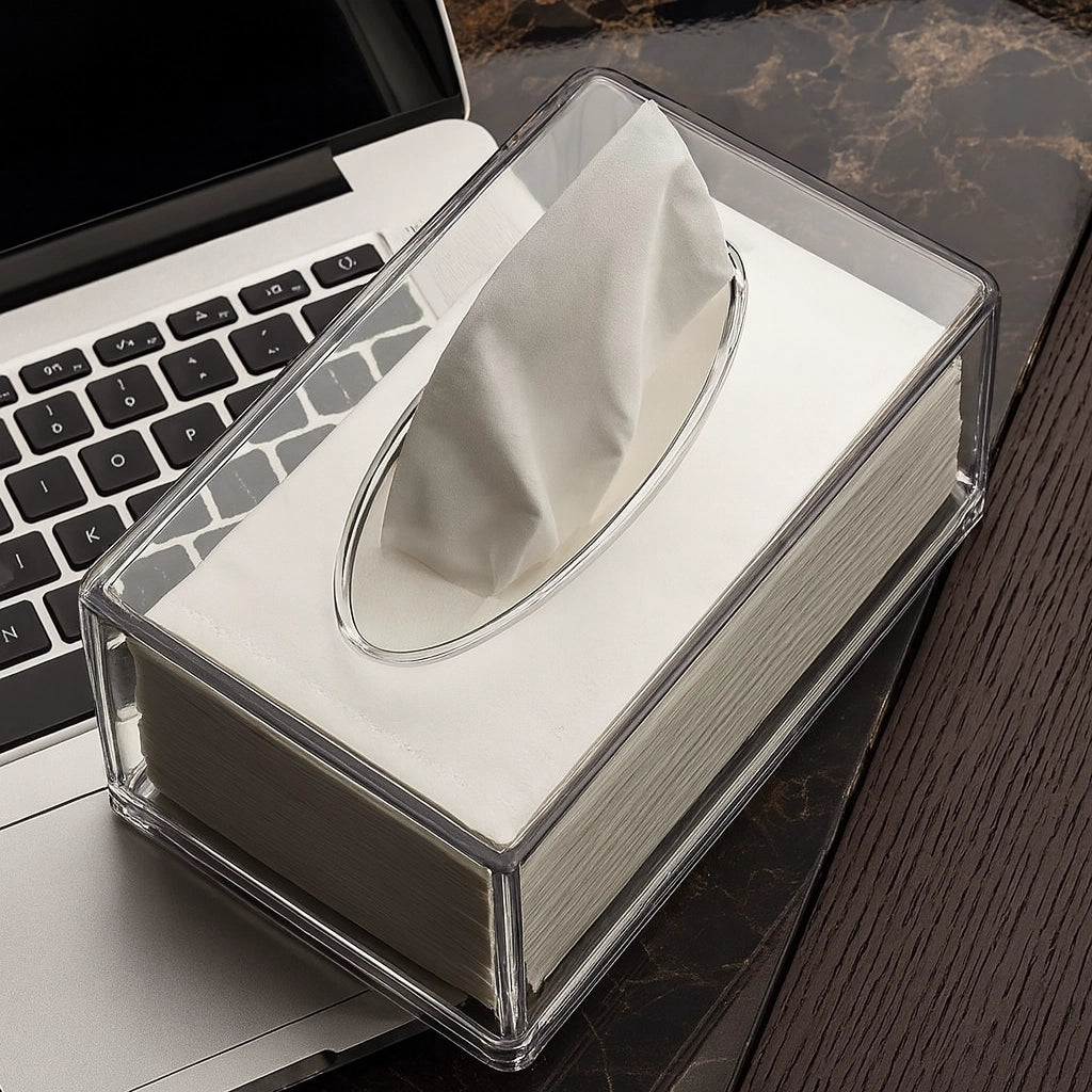Clear Acrylic Tissue Box