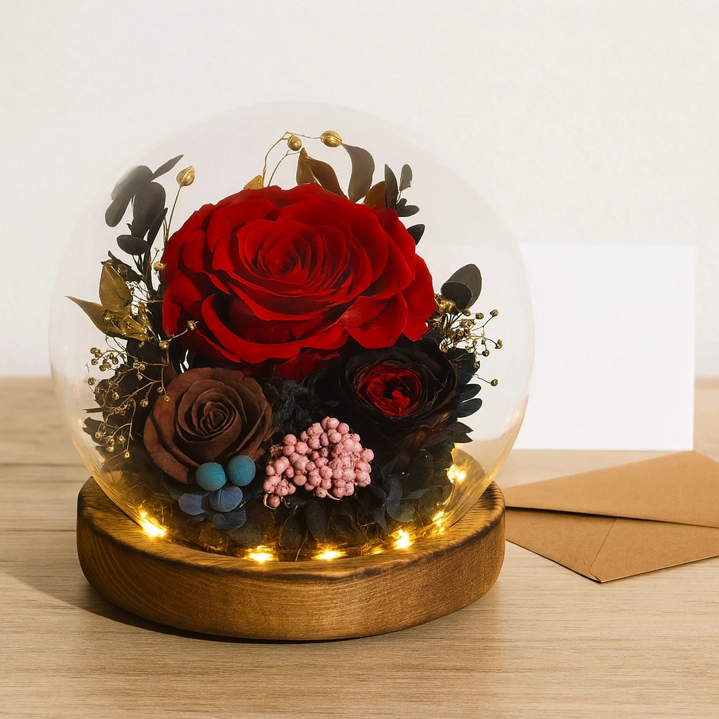 Eternal Rose Glass Dome Gift