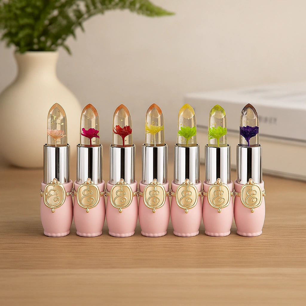 Flower Jelly Lipstick Set