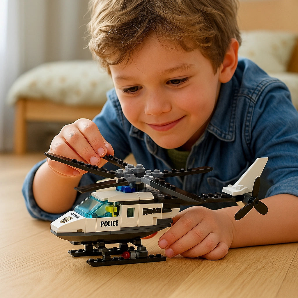 PoliceHeli™ Building Blocks Set