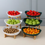 Three-Tier Ceramic Fruit Bowl