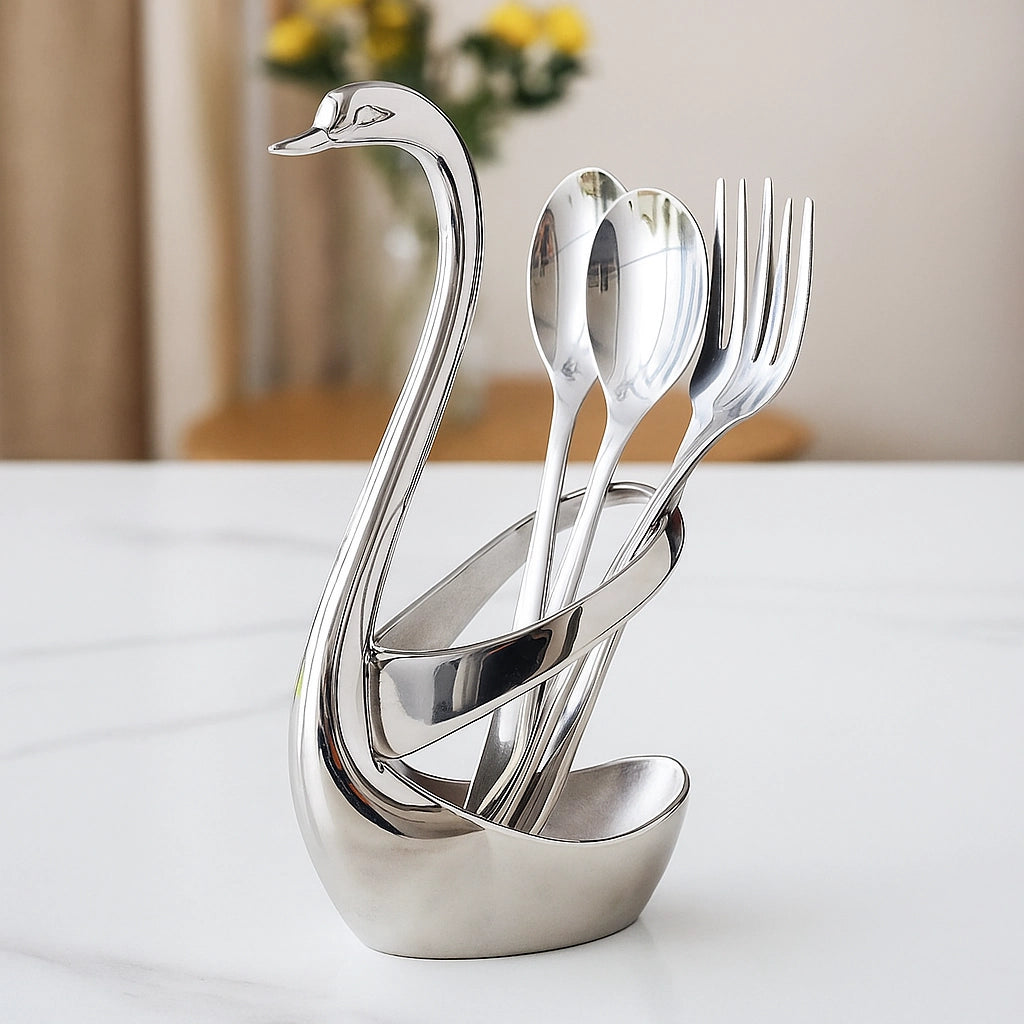 Silver Swan Tableware Holder