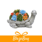 Solar Turtle Garden Statue