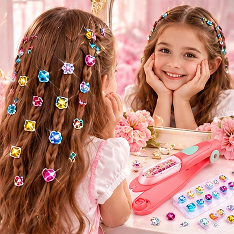 Reusable Hair Gem Stamper Kit