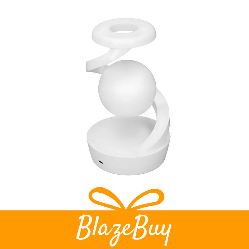 Levitating LED Spiral Lamp