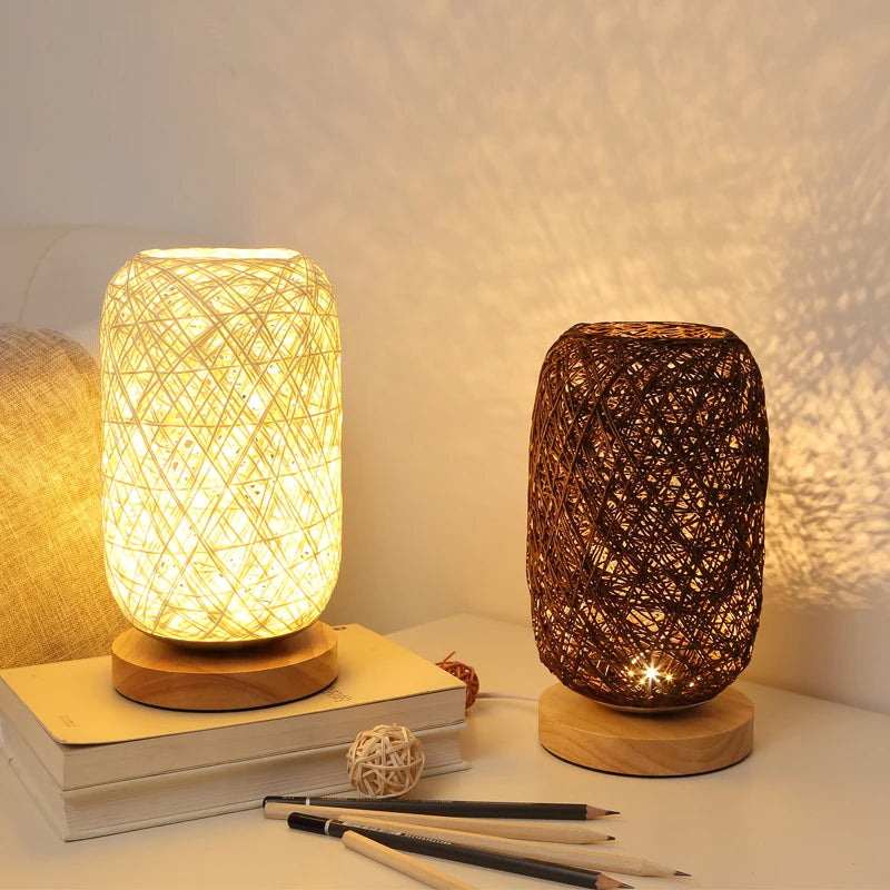 TwineGlow™ Wooden Lamp