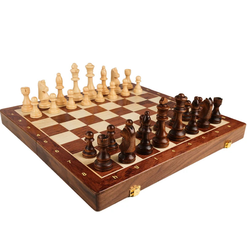 Walnut Folding Chess Set