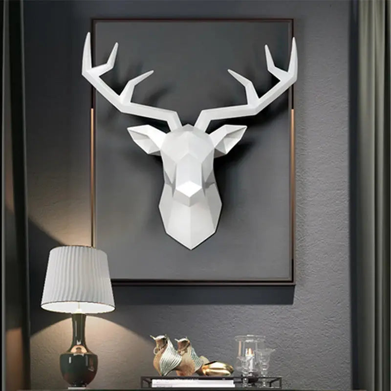 Geometric Deer Wall Sculpture