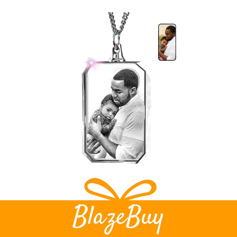 Personalized 3D Crystal Photo Necklace