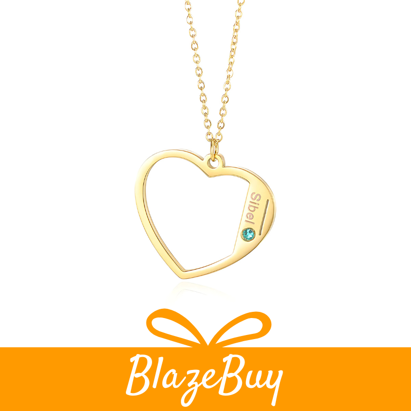 MomLove™ Engraved Heart Necklace