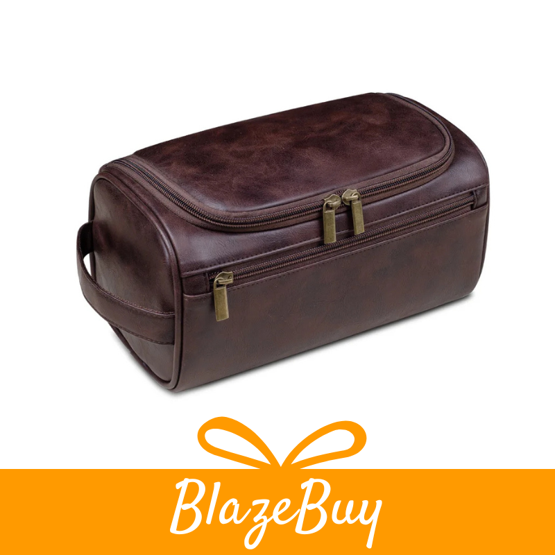 Men’s Leather Toiletry Bag