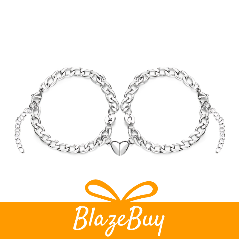 Couple Cuban Chain Bracelet Set