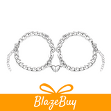 Couple Cuban Chain Bracelet Set