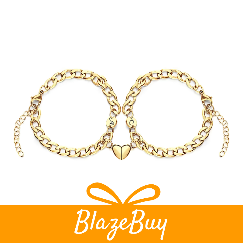 Couple Cuban Chain Bracelet Set