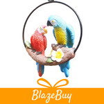 Hanging Parrot Garden Sculpture