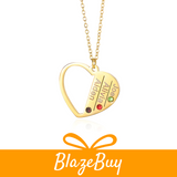 MomLove™ Engraved Heart Necklace
