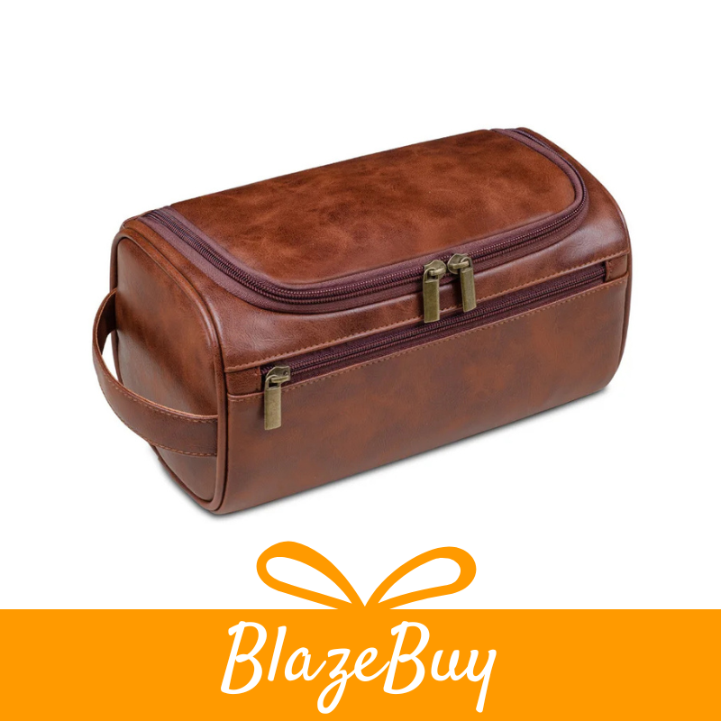 Men’s Leather Toiletry Bag