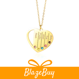 MomLove™ Engraved Heart Necklace