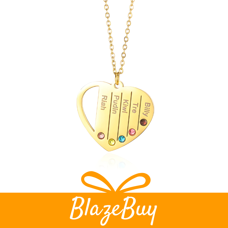 MomLove™ Engraved Heart Necklace