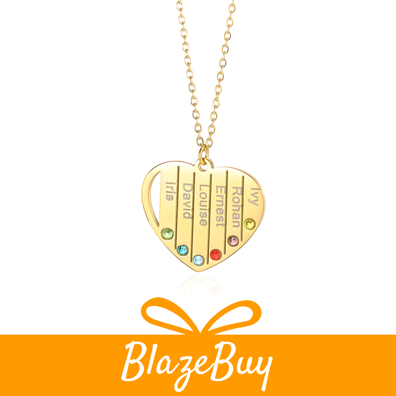 MomLove™ Engraved Heart Necklace