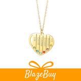 MomLove™ Engraved Heart Necklace