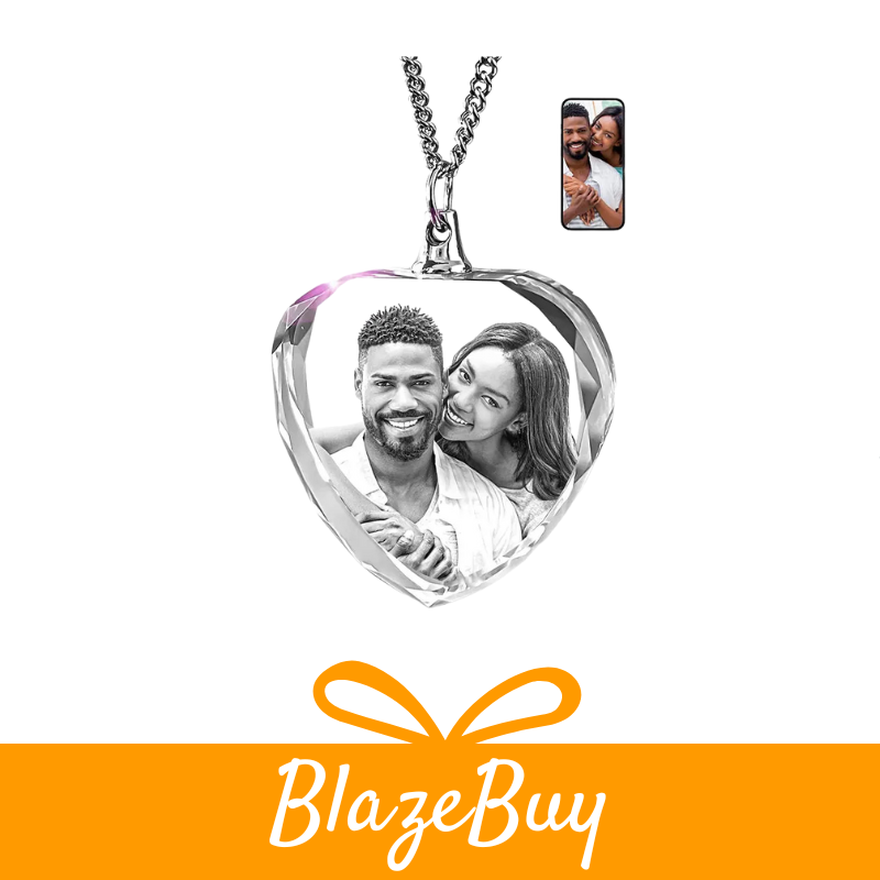 Personalized 3D Crystal Photo Necklace
