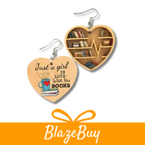 Book Lover Drop Earrings