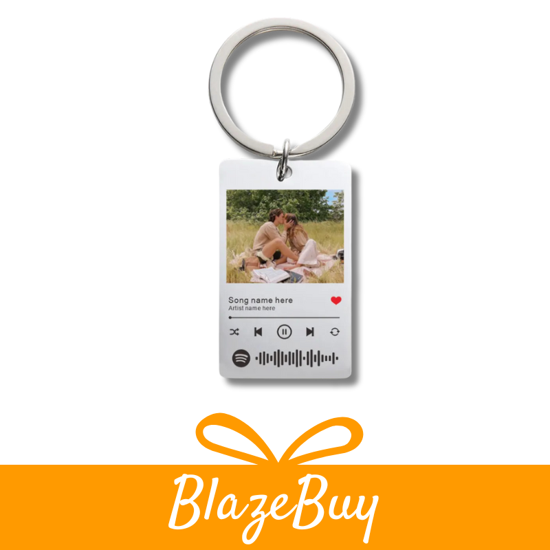 Custom Couple Photo Keychain